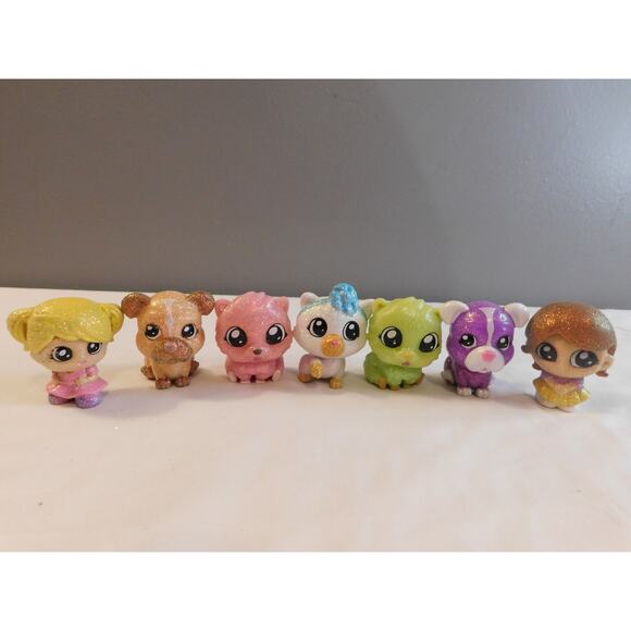 Tic Tac Toy XOXO Lot of 7 Glitter Friends - Picture 1 of 11